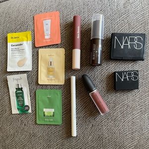 Beauty Bundle - NARS, Rare Beauty, Rem Beauty, MAC, Burt’s Bees, Skincare Sample